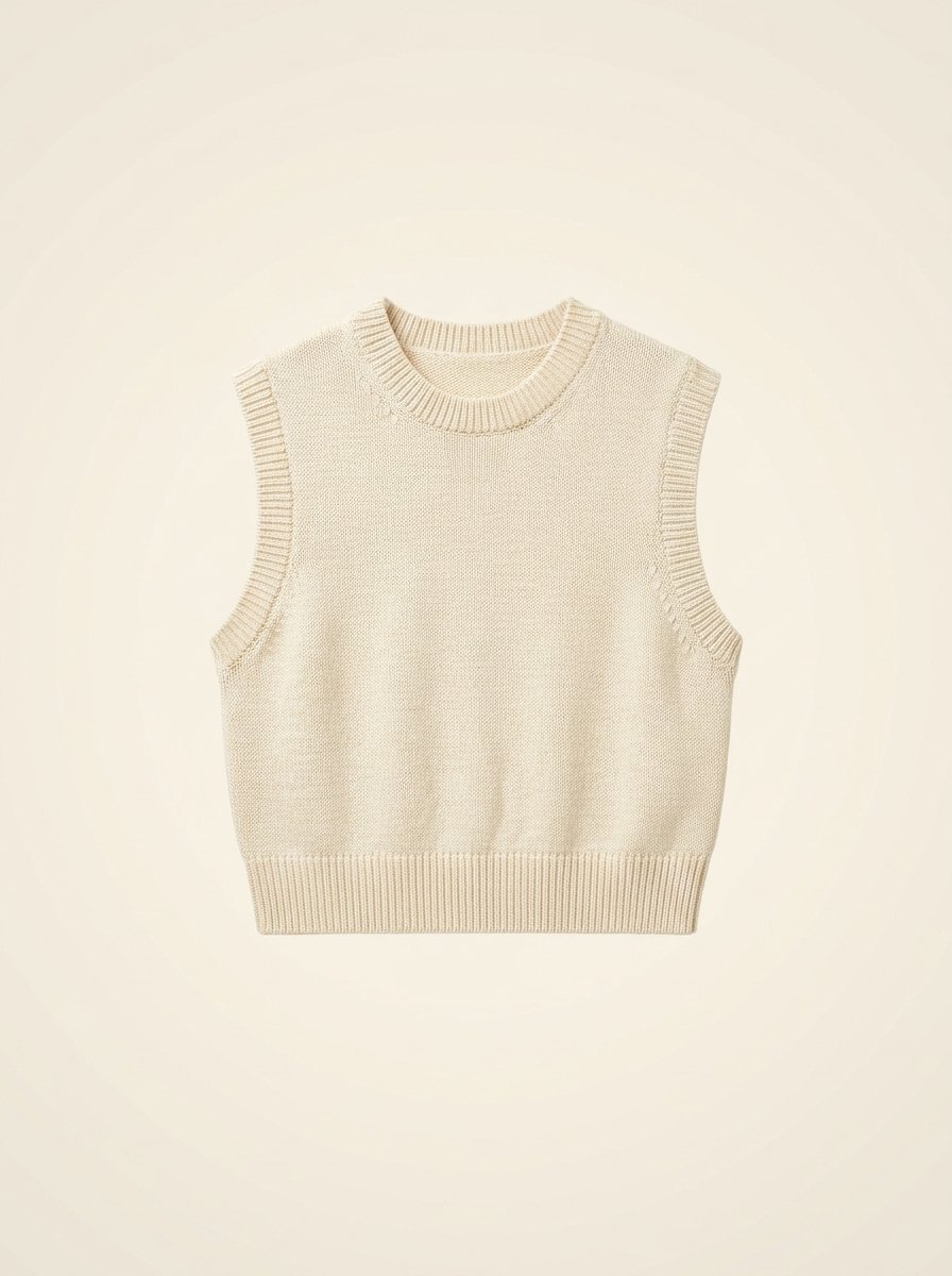 Cropped Knit Vest