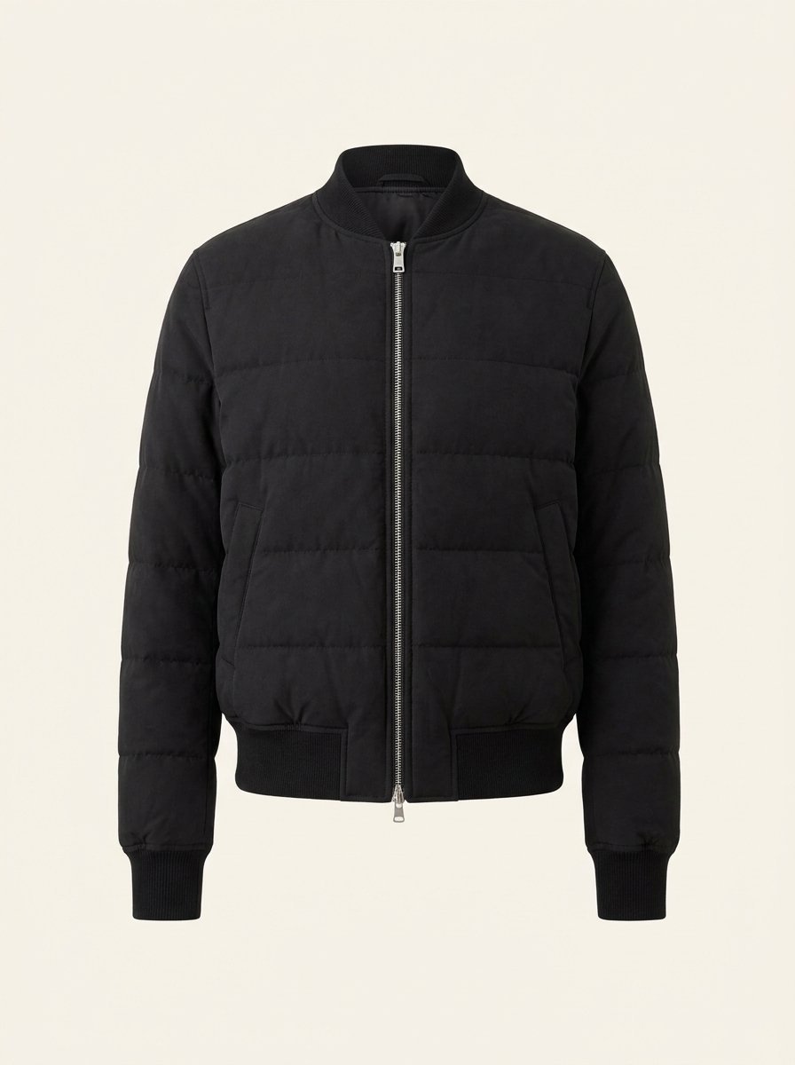 Quilted Bomber Jacket