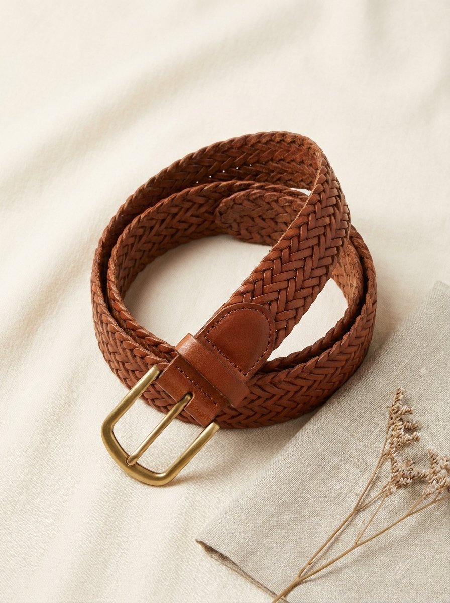 Woven Leather Belt